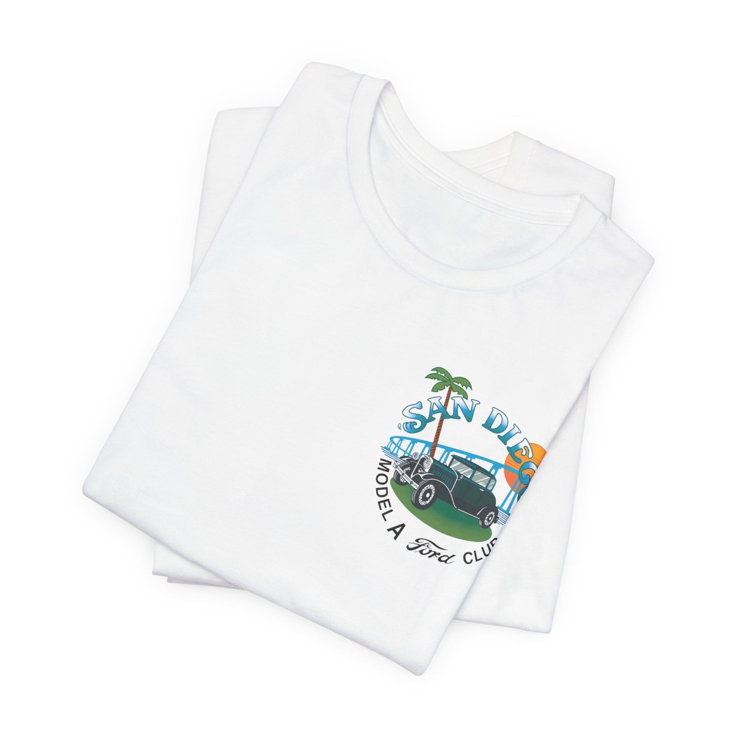 San Diego Model A Ford Club Tee — Vintage Car Sunset Shirt