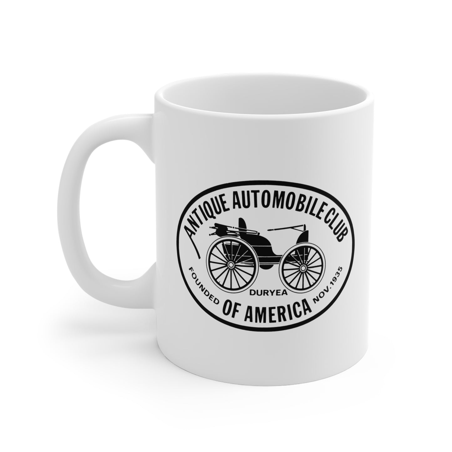 Shenandoah Region and Antique Automobile Club of America 11oz Coffee Mug — Vintage Car Logo