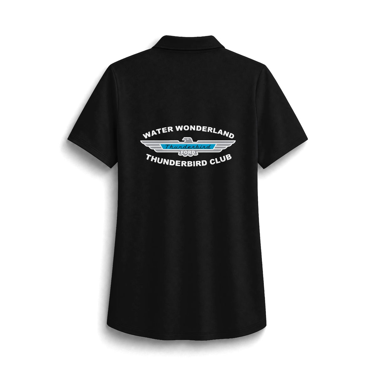 Water Wonderland Thunderbird Club Women’s Polo Shirt - Back Graphic