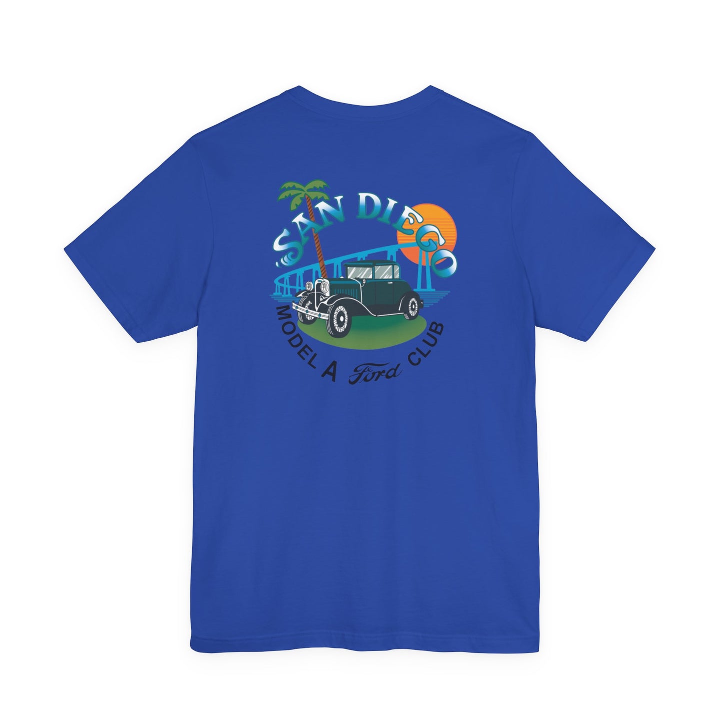 San Diego Model A Ford Club Tee — Vintage Car Sunset Shirt