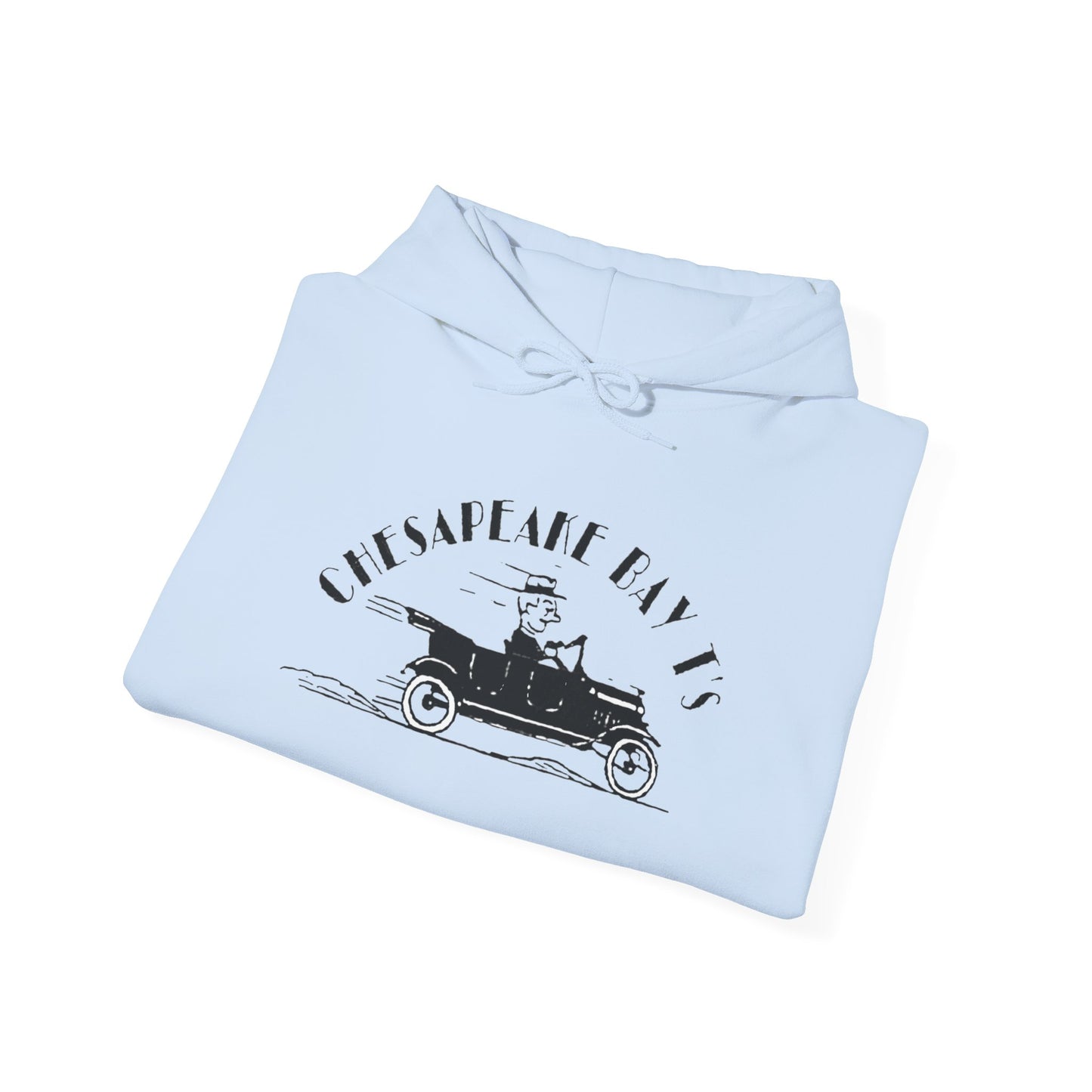 Chesapeake Bay T's Vintage Car Hoodie (screen printed)