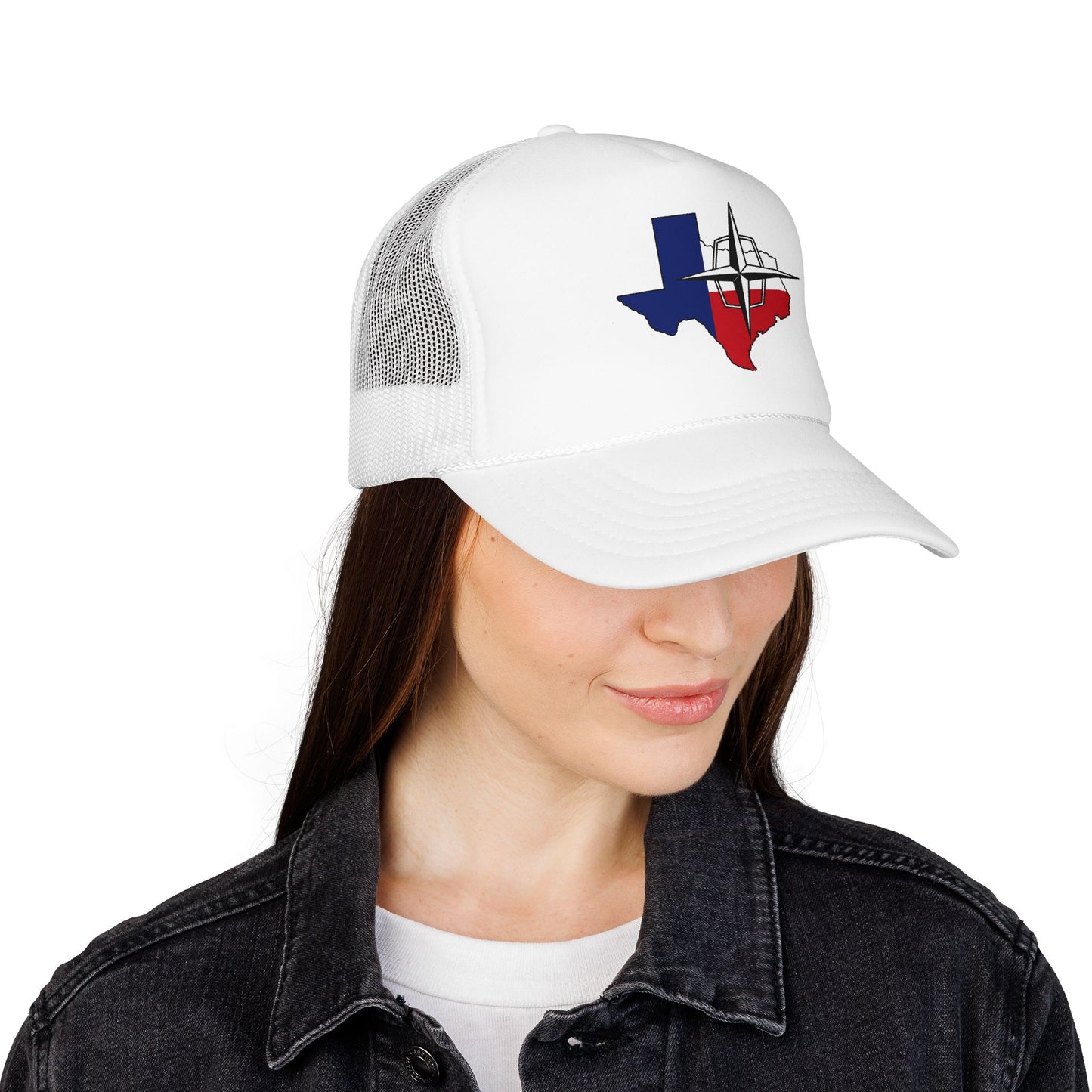Lincoln & Continental Owners Club - Texas Gulf Coast Region Trucker Hat  — Red White Blue Foam Cap