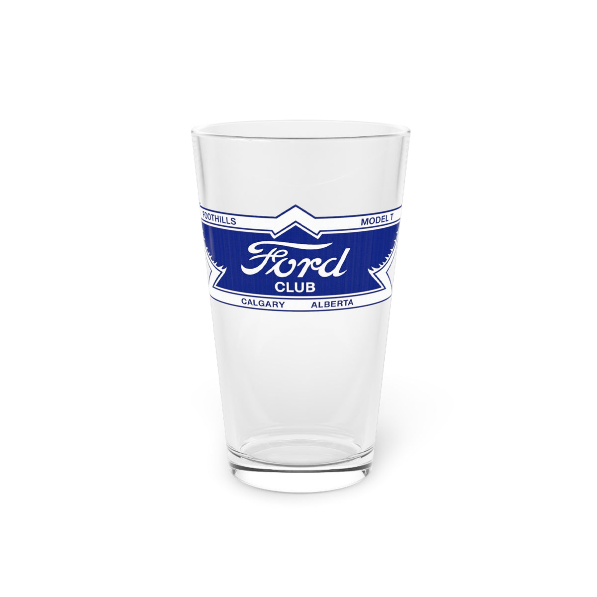 Foothills Model T Club Pint Glass — 16oz Glass