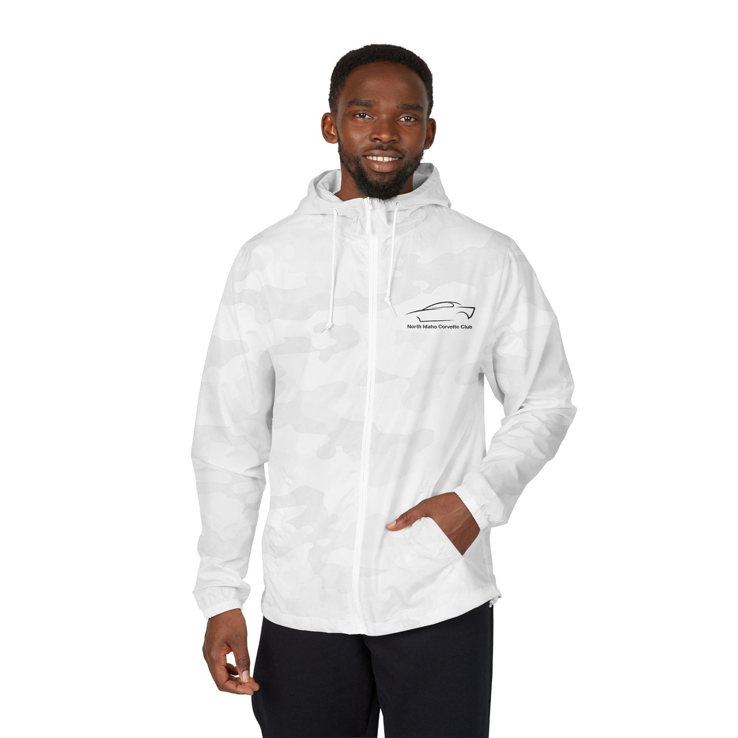 North Idaho Corvette Club Jacket — Unisex Full-Zip Windbreaker Jacket