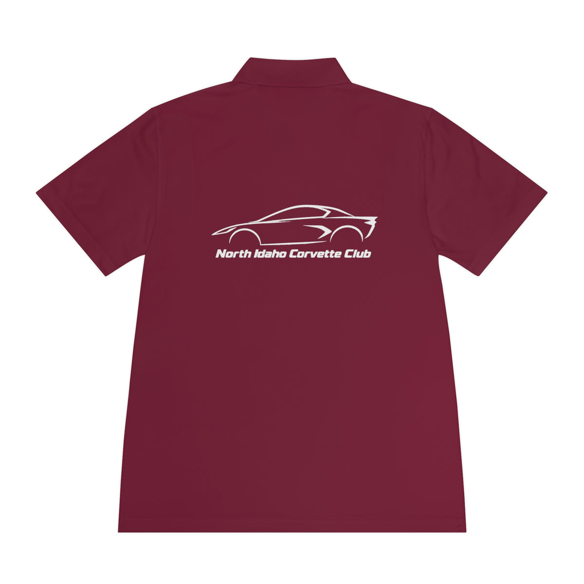 North Idaho Corvette Club Performance Polo with Front and Back Logos
