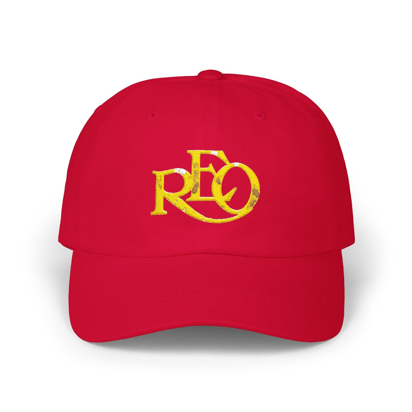 REO Motor Car Co. Vintage Logo Dad Cap — Embroidered Classic Baseball Hat