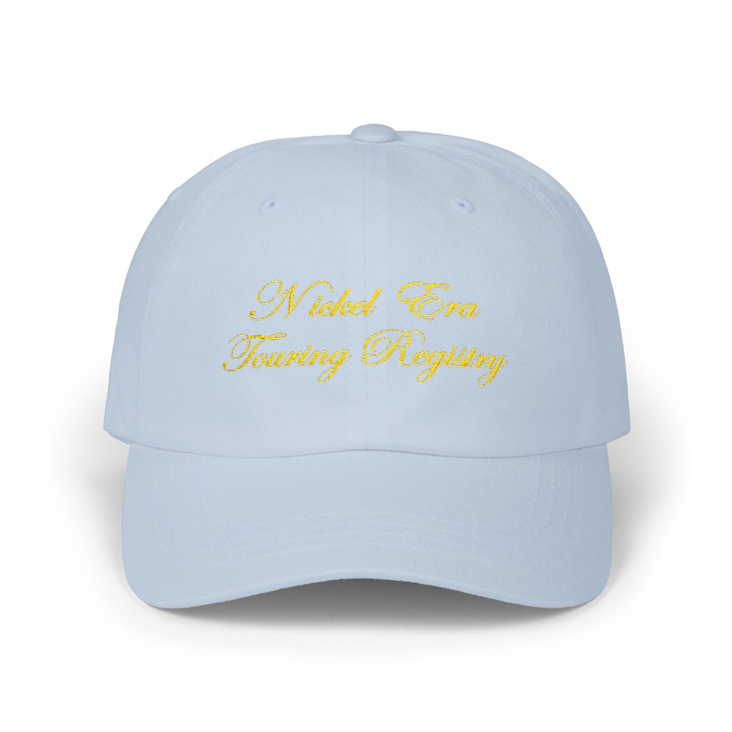 Nickel Era Touring Registry Embroidered Dad Cap — Gold Script