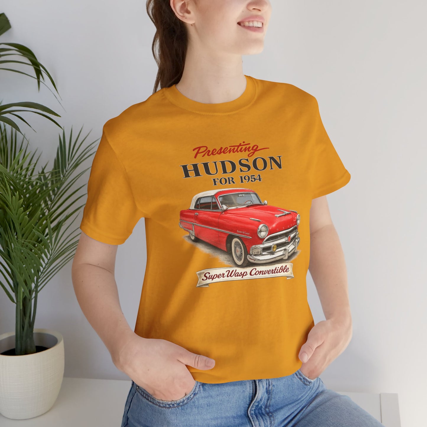 1954 Hudson Super Wasp Convertible Tee — Unisex Jersey Short Sleeve Tee (SFK)