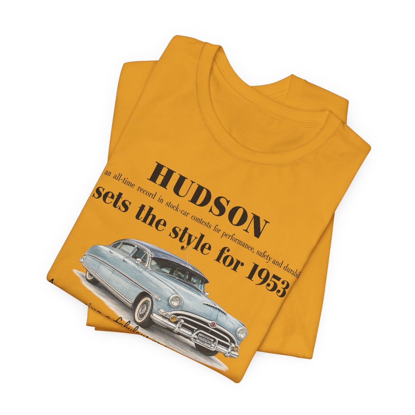 1953 Hudson Hornet Car Tee - Unisex Jersey Short Sleeve Tee