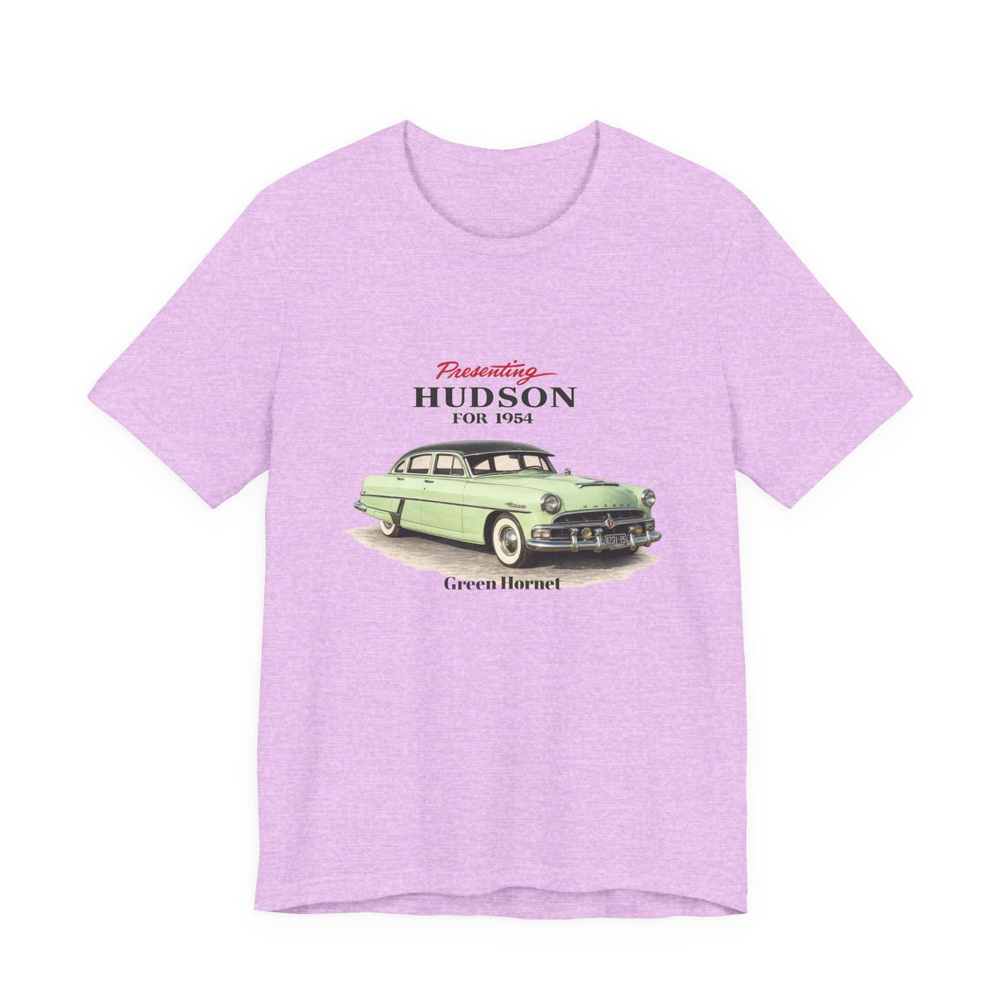 1954 Hudson Hornet Vintage Car Tee — Green Classic Automobile Graphic T-Shirt (RonR)