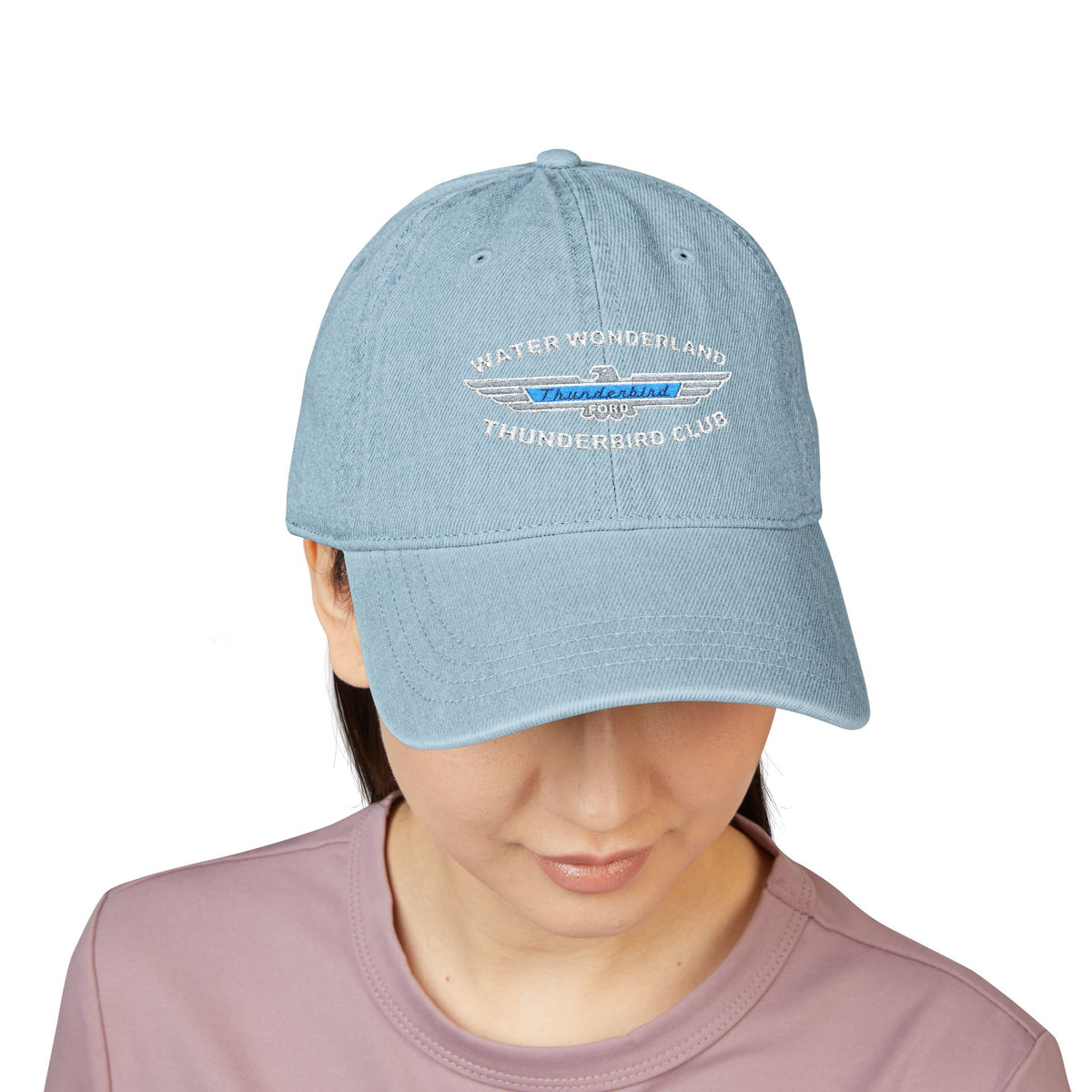 Water Wonderland Thunderbird Club Embroidered Denim Hat