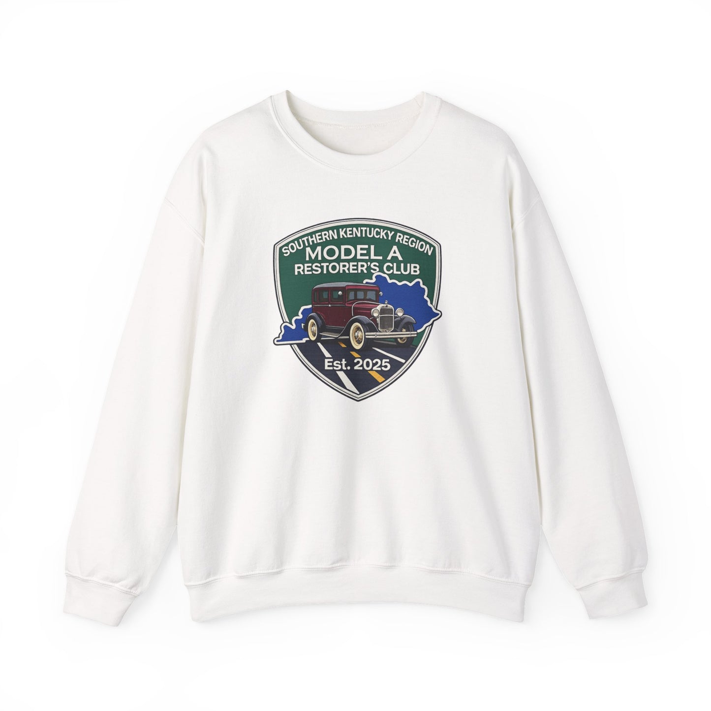 Southern Kentucky Region Model A Restorer's Club Crewneck Sweatshirt — Unisex Heavy Blend™ Gildan Crewneck Sweatshirt