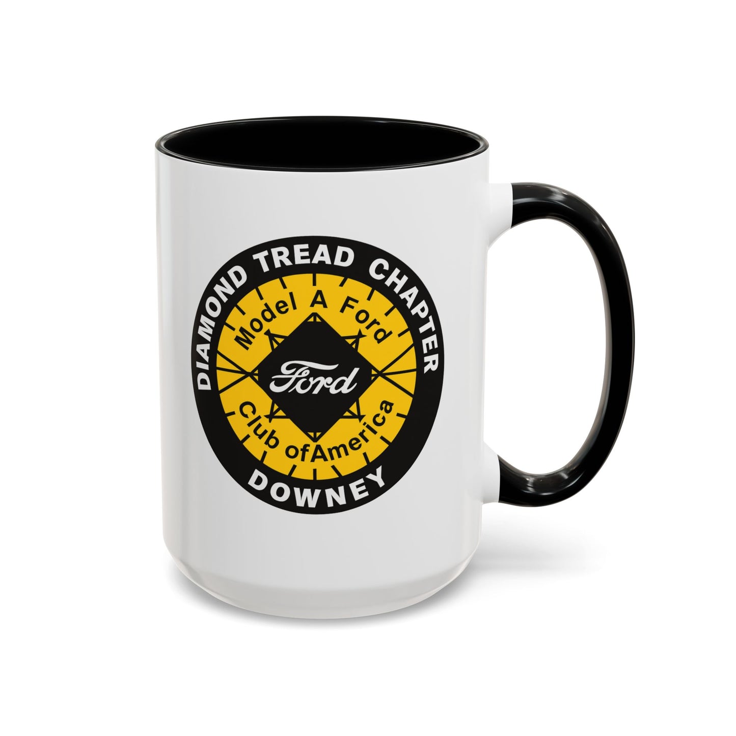 Diamond Tread Chapter Downey Ford Coffee Mug — Model A Ford Club Accent Mug (11/15oz)