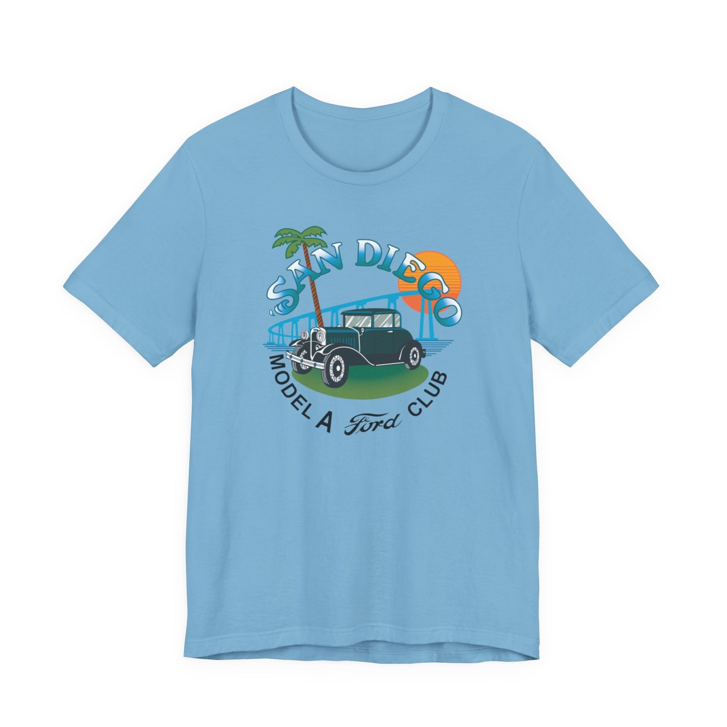 San Diego Model A Ford Club Tee — Large Front Logo