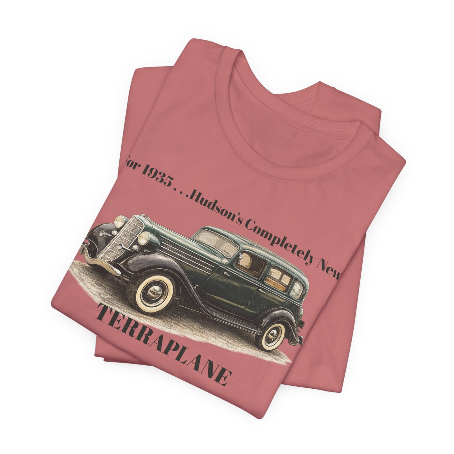 1935 Hudson Terraplane Classic Auto T‑Shirt Tee – Unisex Jersey Short Sleeve Tee (BJ)