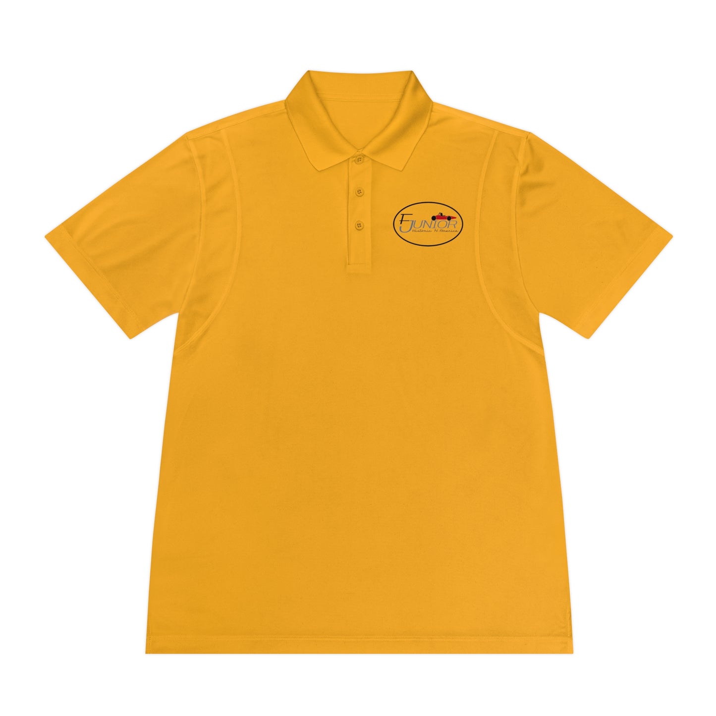 F Junior Historic N. America Men's Sport Polo Shirt — Printed Small Chest Logo Performance Polo