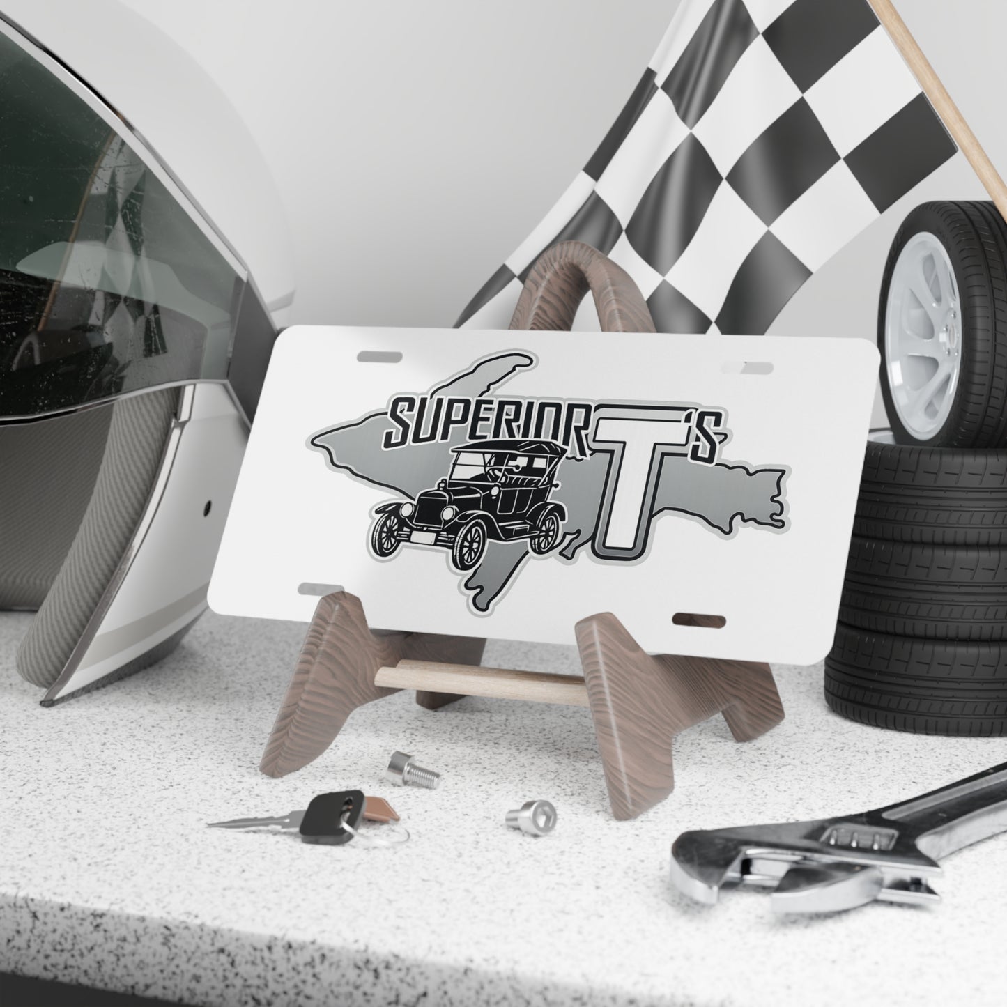 Vintage Superior T's Plate Vanity License Plate