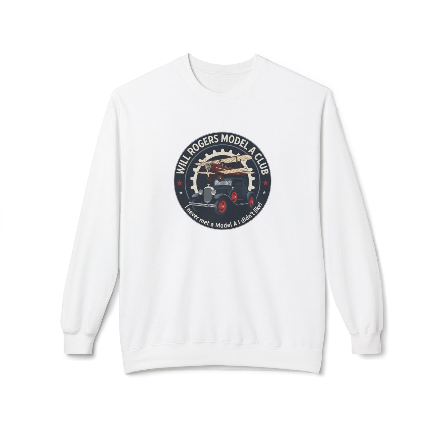 Will Rogers Model A Club Vintage Car Crewneck Sweatshirt