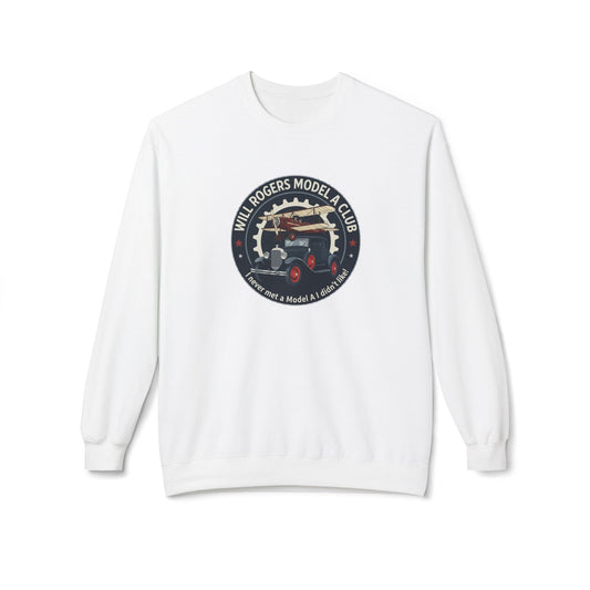 Will Rogers Model A Club Vintage Car Crewneck Sweatshirt