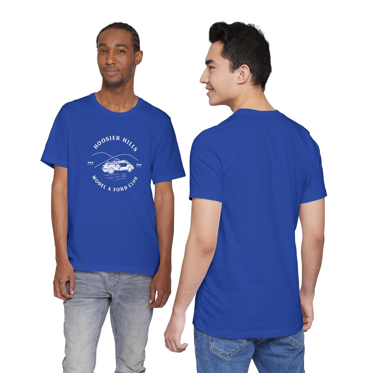 Hoosier Hills Model A Ford Club Unisex Jersey Short Sleeve Tee