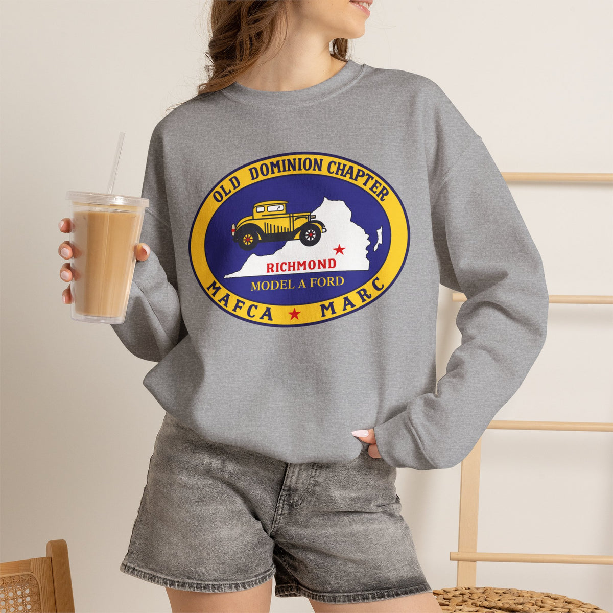 Old Dominion Model A Ford Club Crewneck Sweatshirt – Unisex Heavy Blend™ Crewneck Sweatshirt