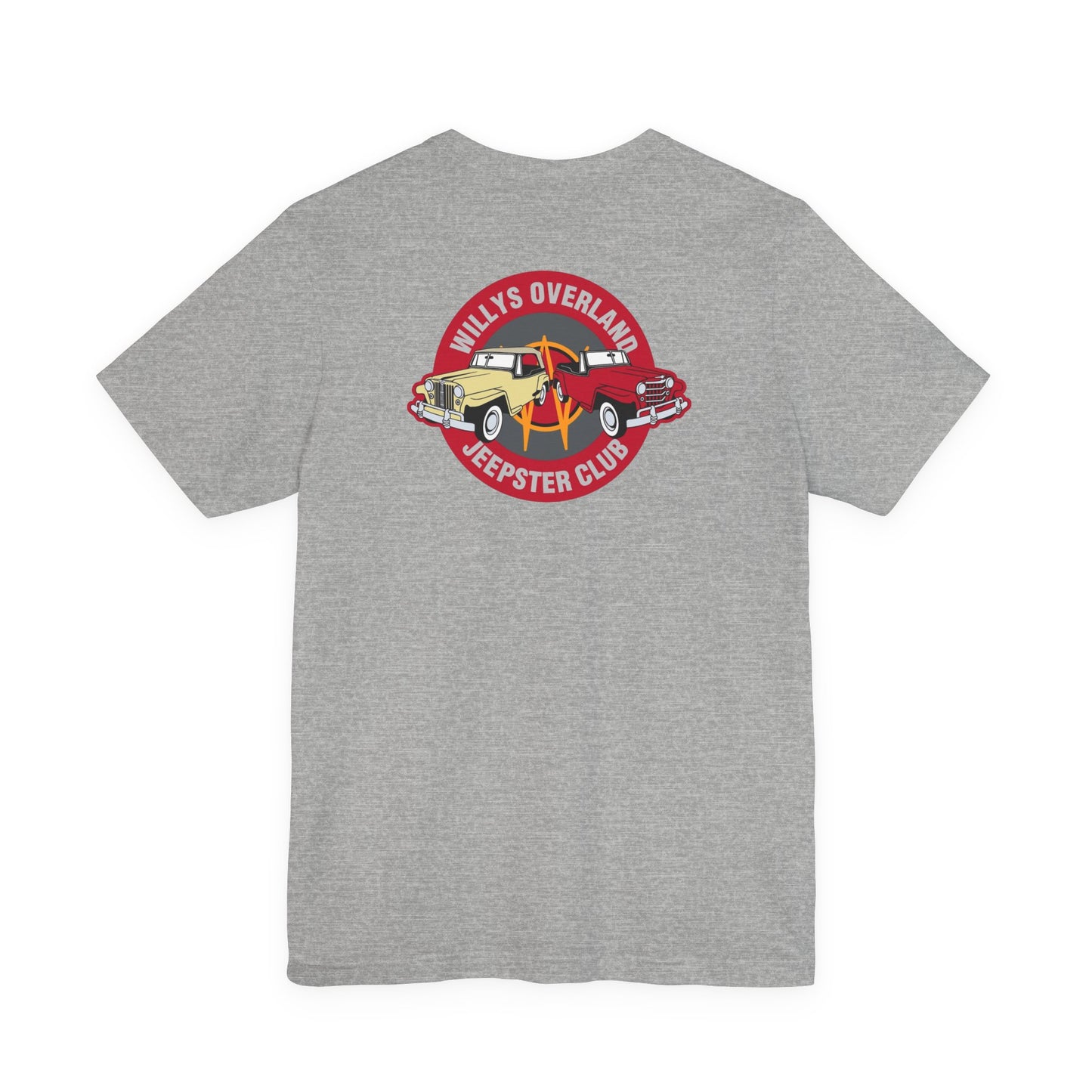 Willys Overland Jeepster Club T‑Shirt — Front and Back Logos