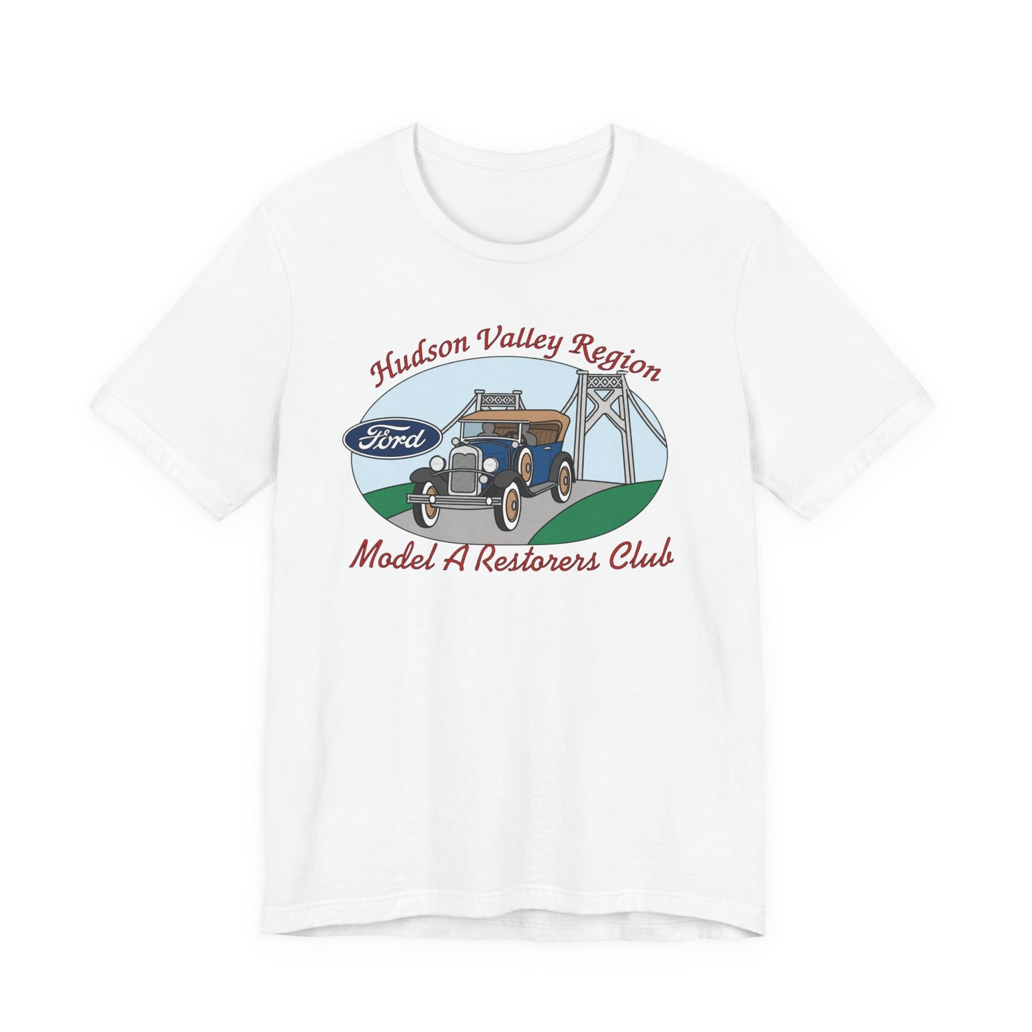 Hudson Valley Region Model A Restorers Club T‑Shirt — Hudson Valley Region Vintage Ford Tee
