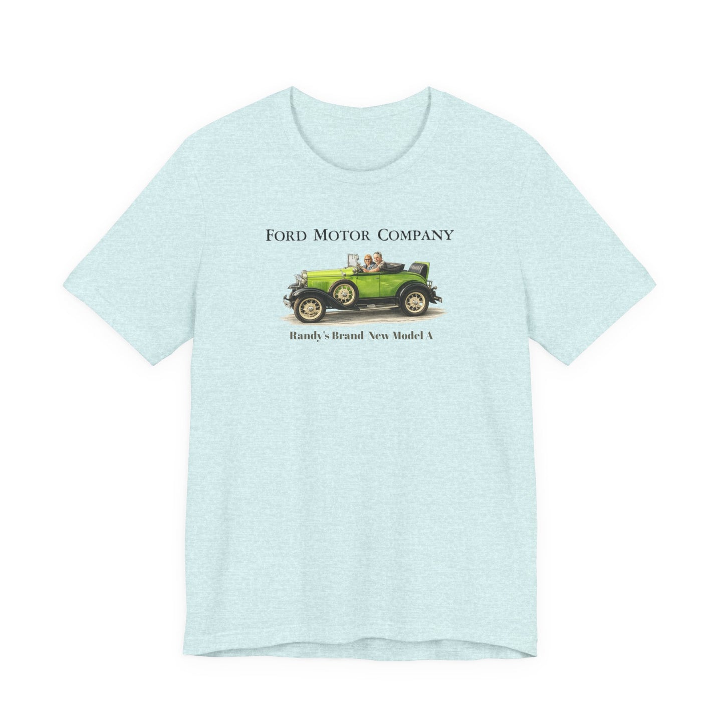 Randy's Brand-New Model A Tee — Classic Antique Car Graphic Shirt