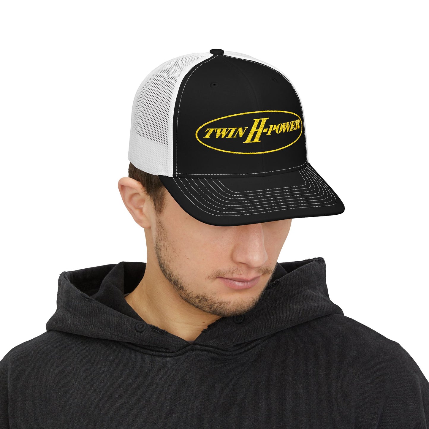 Twin H-Power Embroidered Richardson 112 Trucker Cap