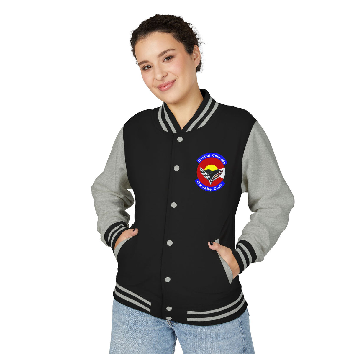 Central Colorado Corvette Club Varsity Letterman Jacket - Direct to Film Printed