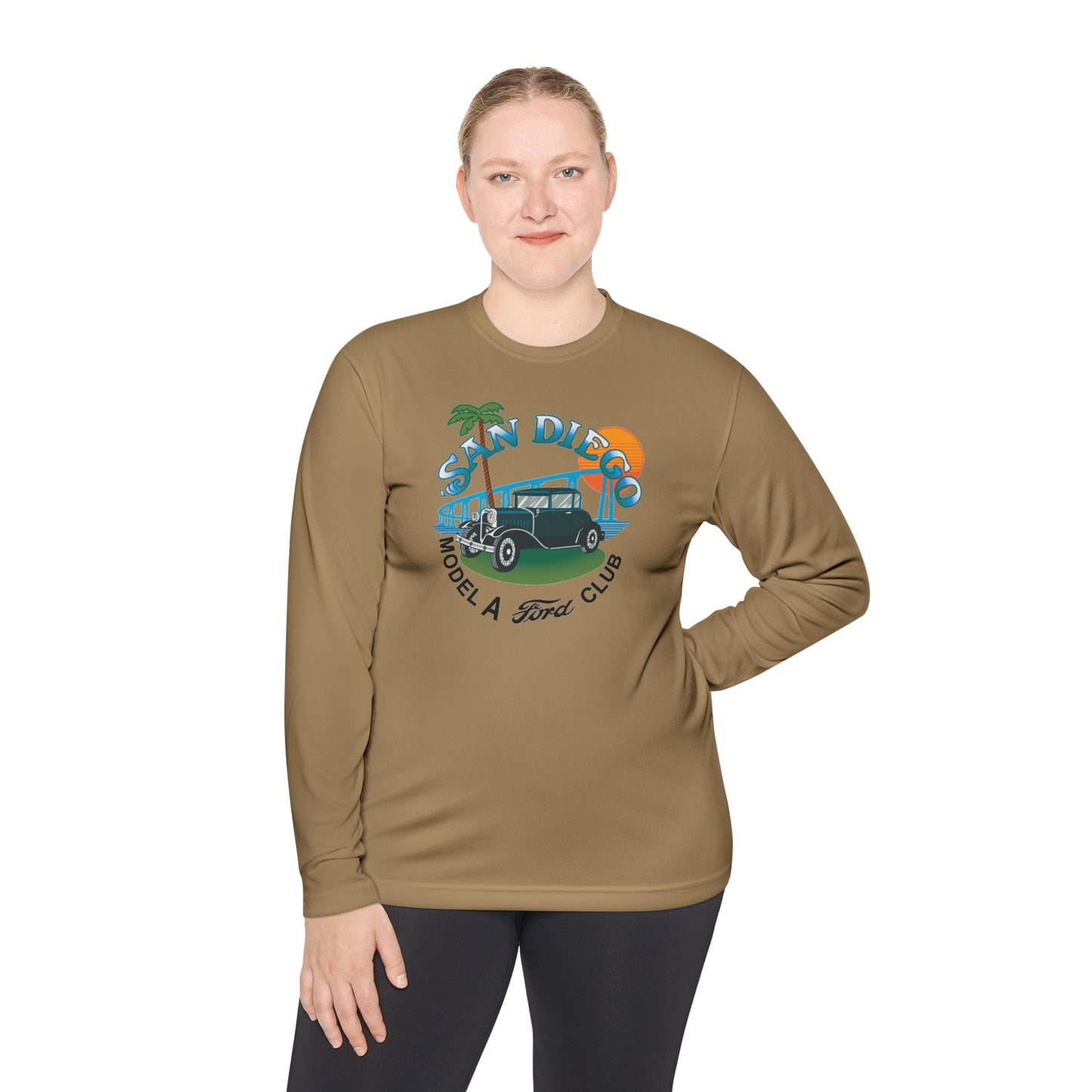 San Diego Model A Ford Club — Unisex Lightweight Long Sleeve Tee