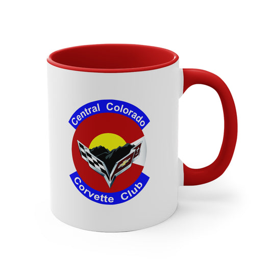 Central Colorado Corvette Club Accent Mug – Red Interior 11oz