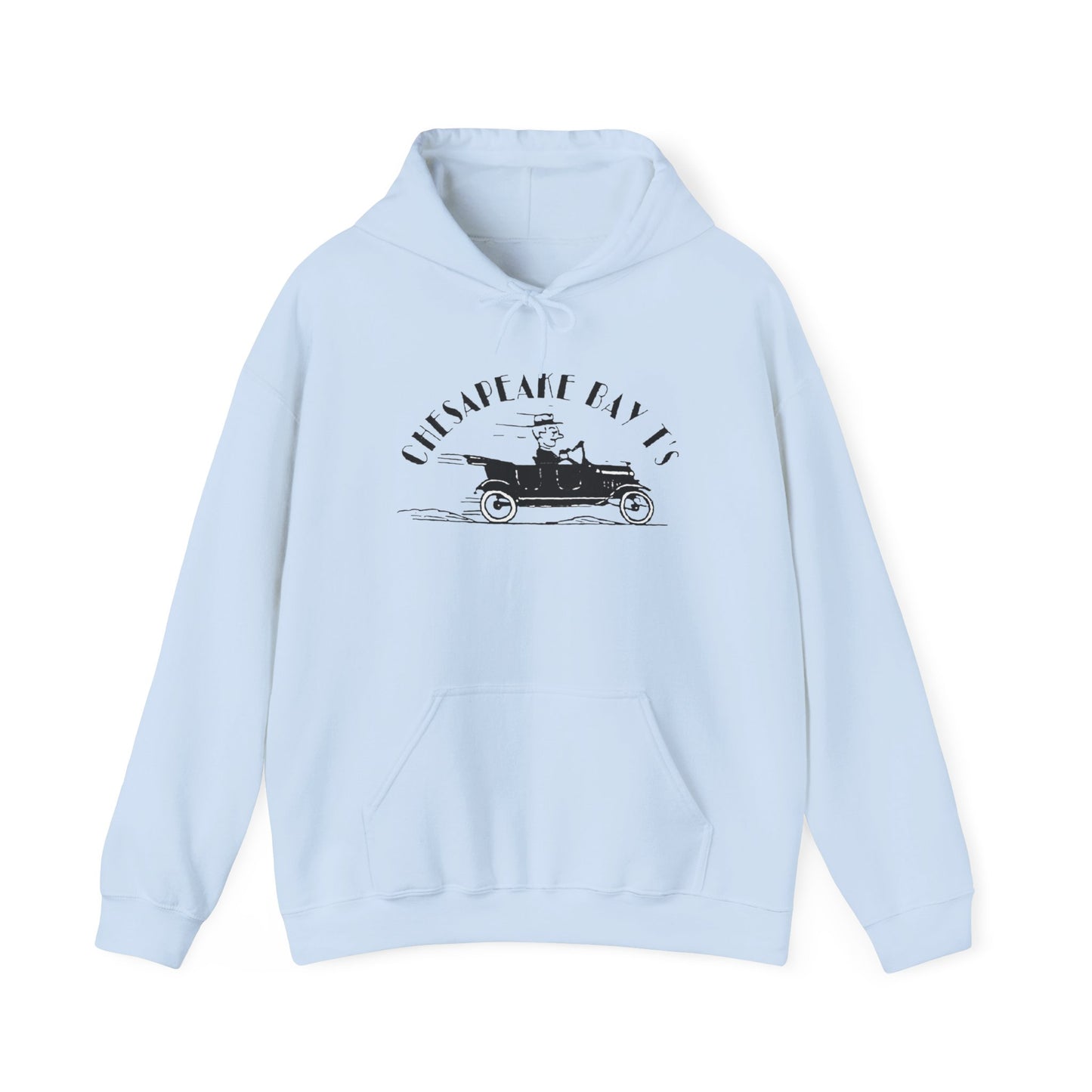 Chesapeake Bay T's Vintage Car Hoodie (screen printed)