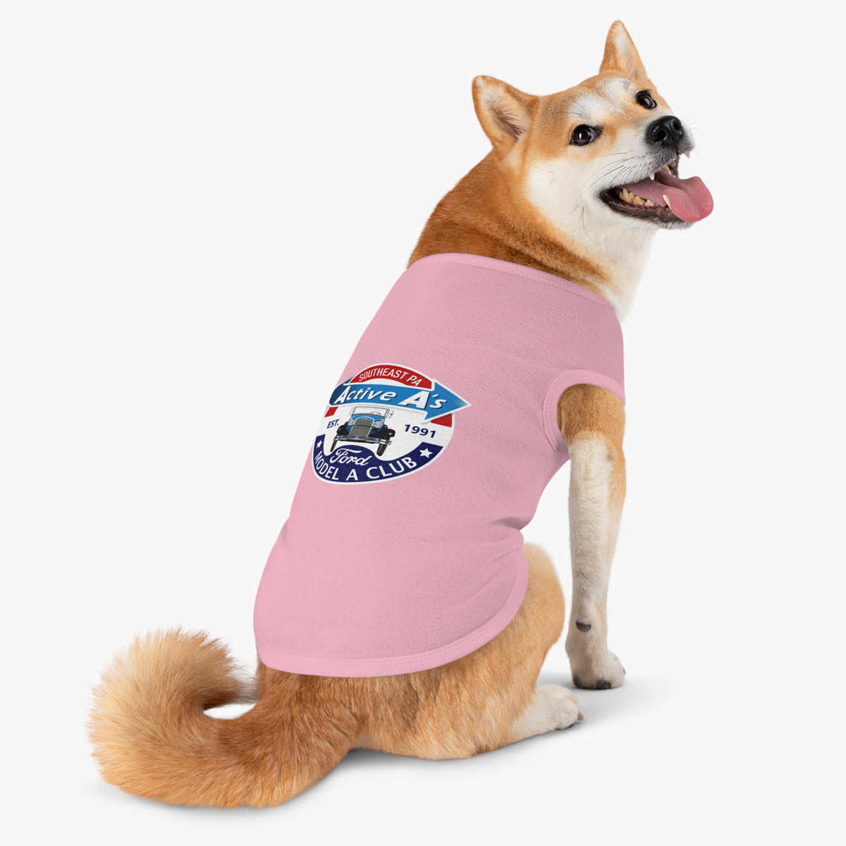 Active A's Ford Model A Club Logo Dog Shirt