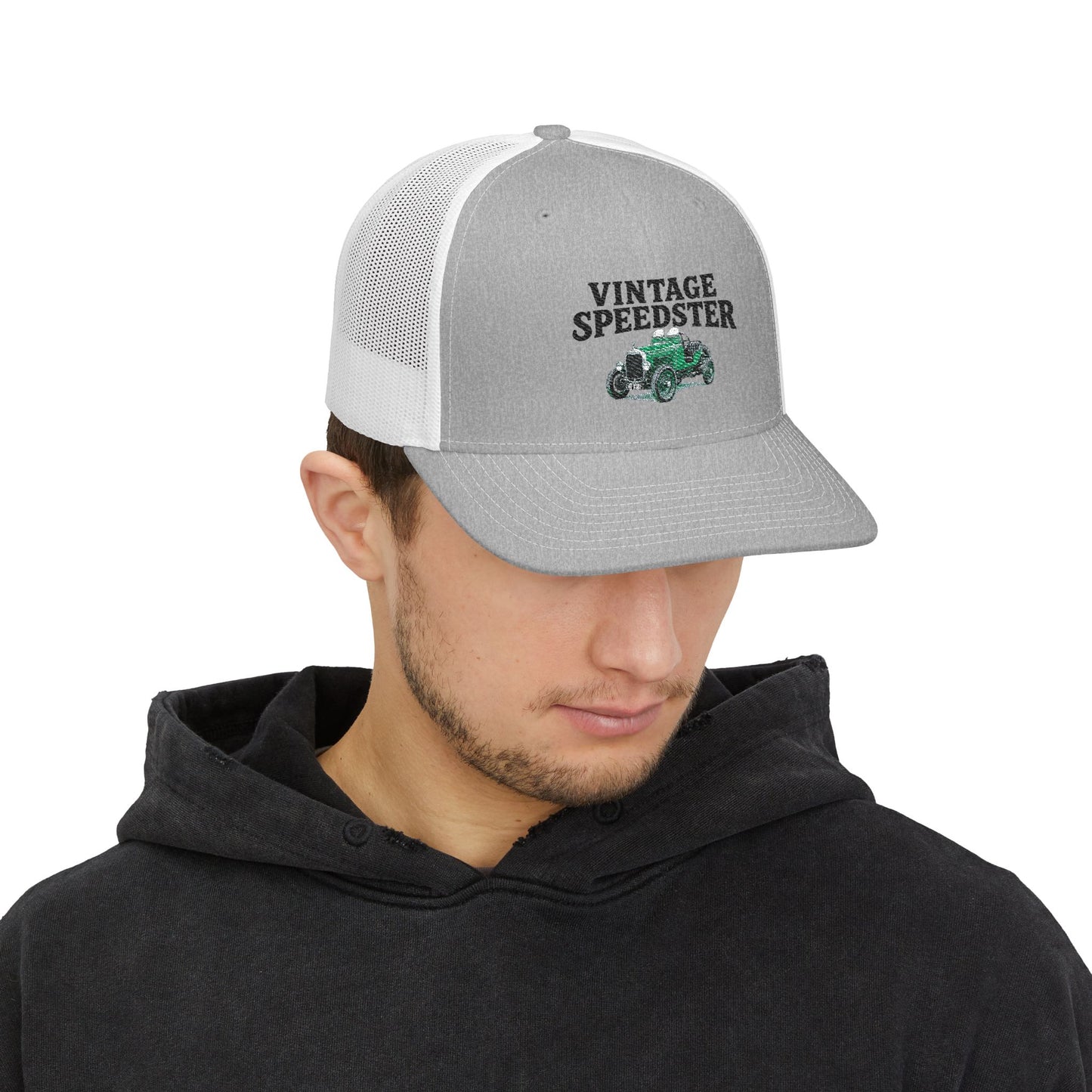Vintage Speedster Snapback Trucker Hat — Richardson 112 snapback trucker Embroidered Cap