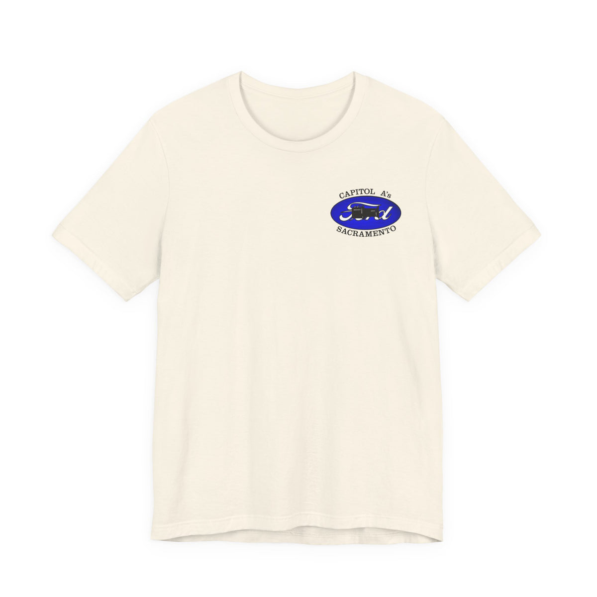 Capitol A's (single small logo) Unisex Soft Short Sleeve Tee
