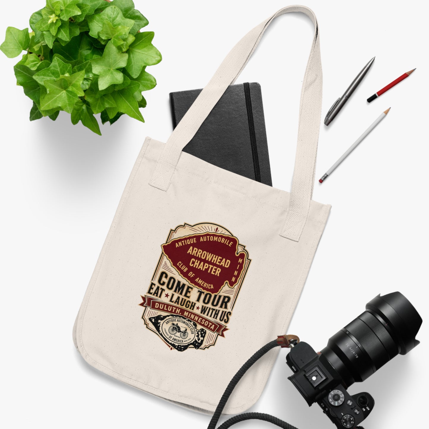 Arrowhead Chapter Antique Automobile Tote Bag — Graphic and Logos Canvas Tote