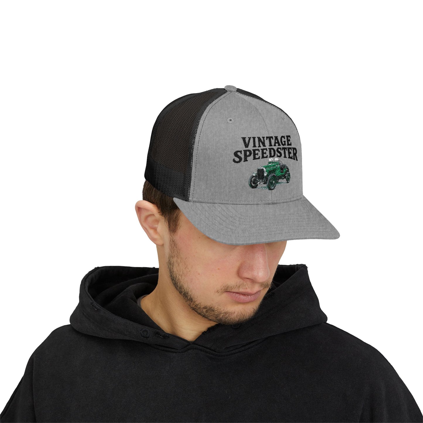 Vintage Speedster Trucker Cap — Snapback Hat Printed