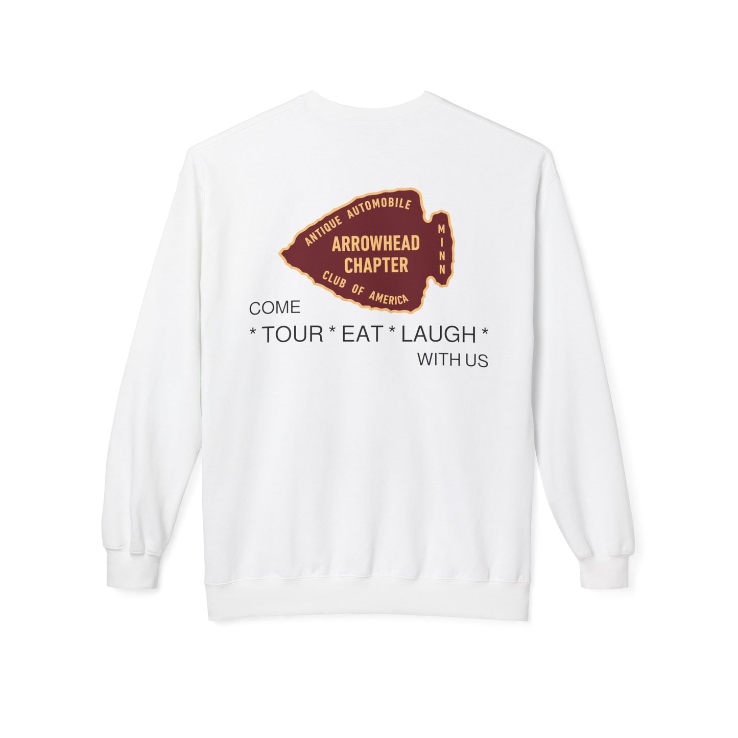 Arrowhead Chapter Club Crewneck Sweatshirt — Vintage Automobile Motor Club Design