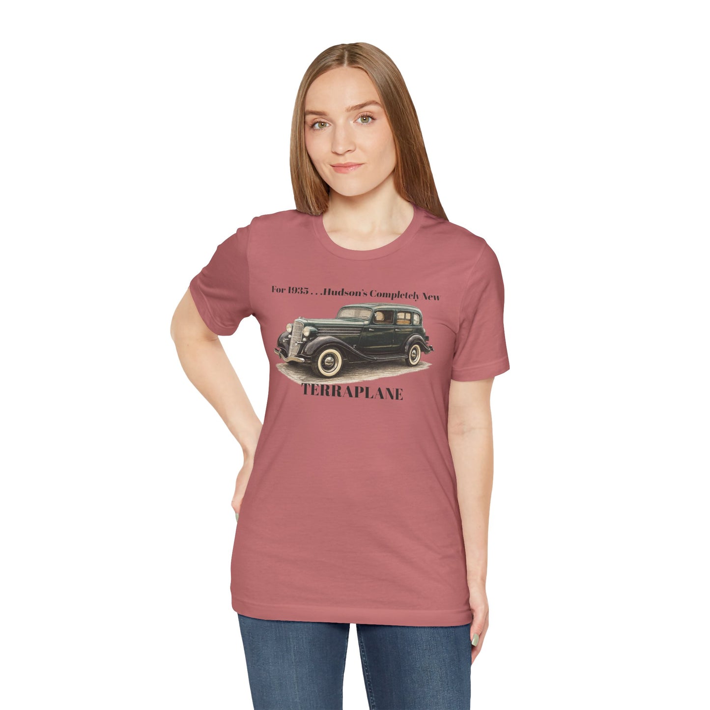 1935 Hudson Terraplane Classic Auto T‑Shirt Tee – Unisex Jersey Short Sleeve Tee (BJ)