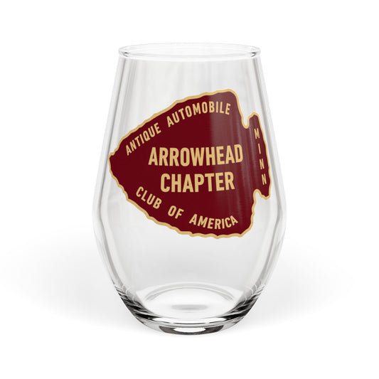Arrowhead Chapter AACA Stemless Wine Glass — (11.75 oz)