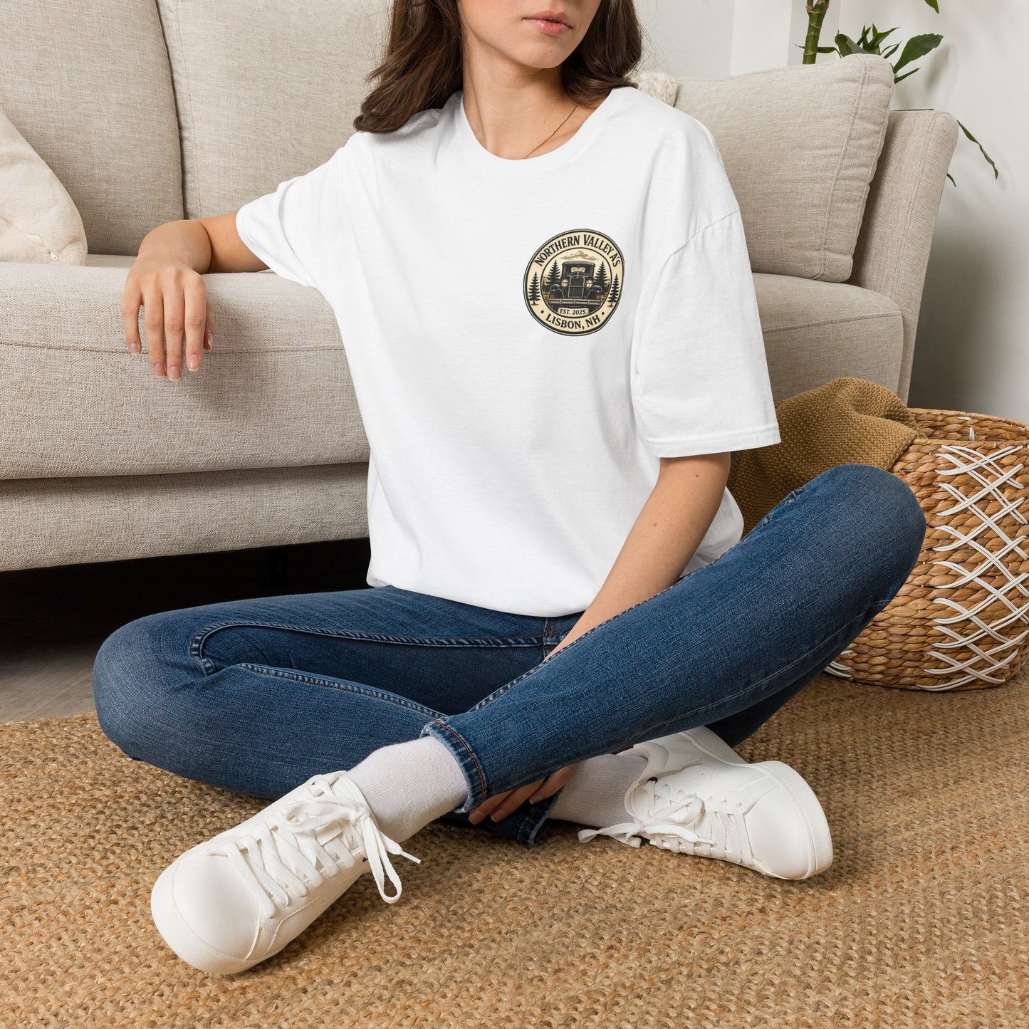 Northern Valley A's Lisbon, NH Vintage Patch T‑Shirt — Front and Back Logo Tee