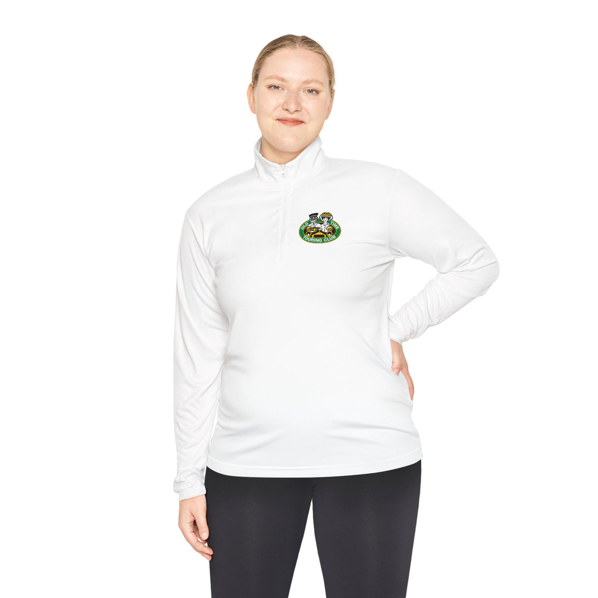 Old Time Touring Club of Pennsylvania Quarter-Zip Pullover - Front and Back Logos