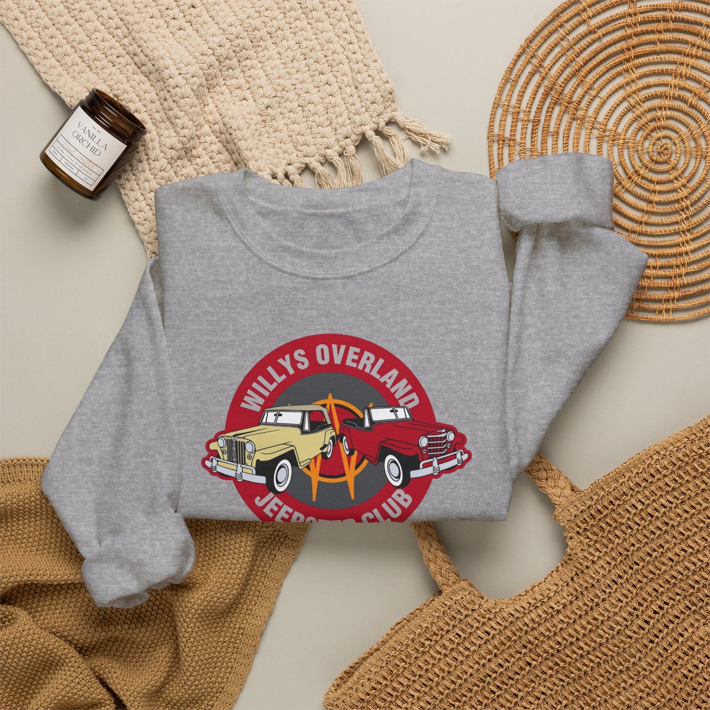Willys Overland Jeepster Club Sweatshirt - Unisex Heavy Blend™ Crewneck Sweatshirt