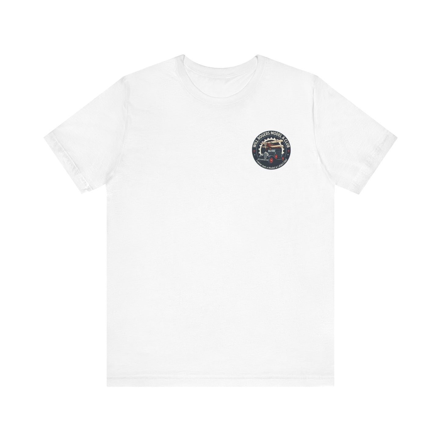 Will Rogers Model A Club (small front logo) Unisex Jersey Tee