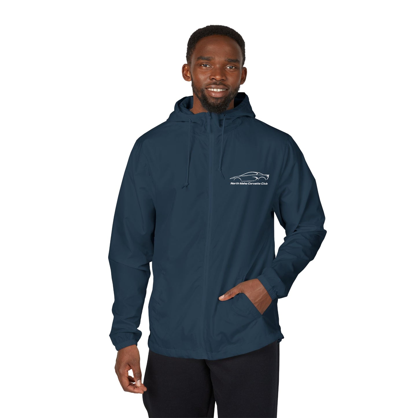 North Idaho Corvette Club Jacket — Unisex Full-Zip Windbreaker Jacket