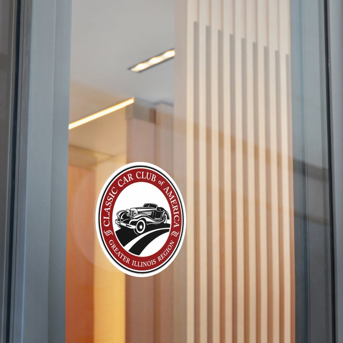 Classic Car Club of America Greater Illinois Region Round Vinyl Sticker