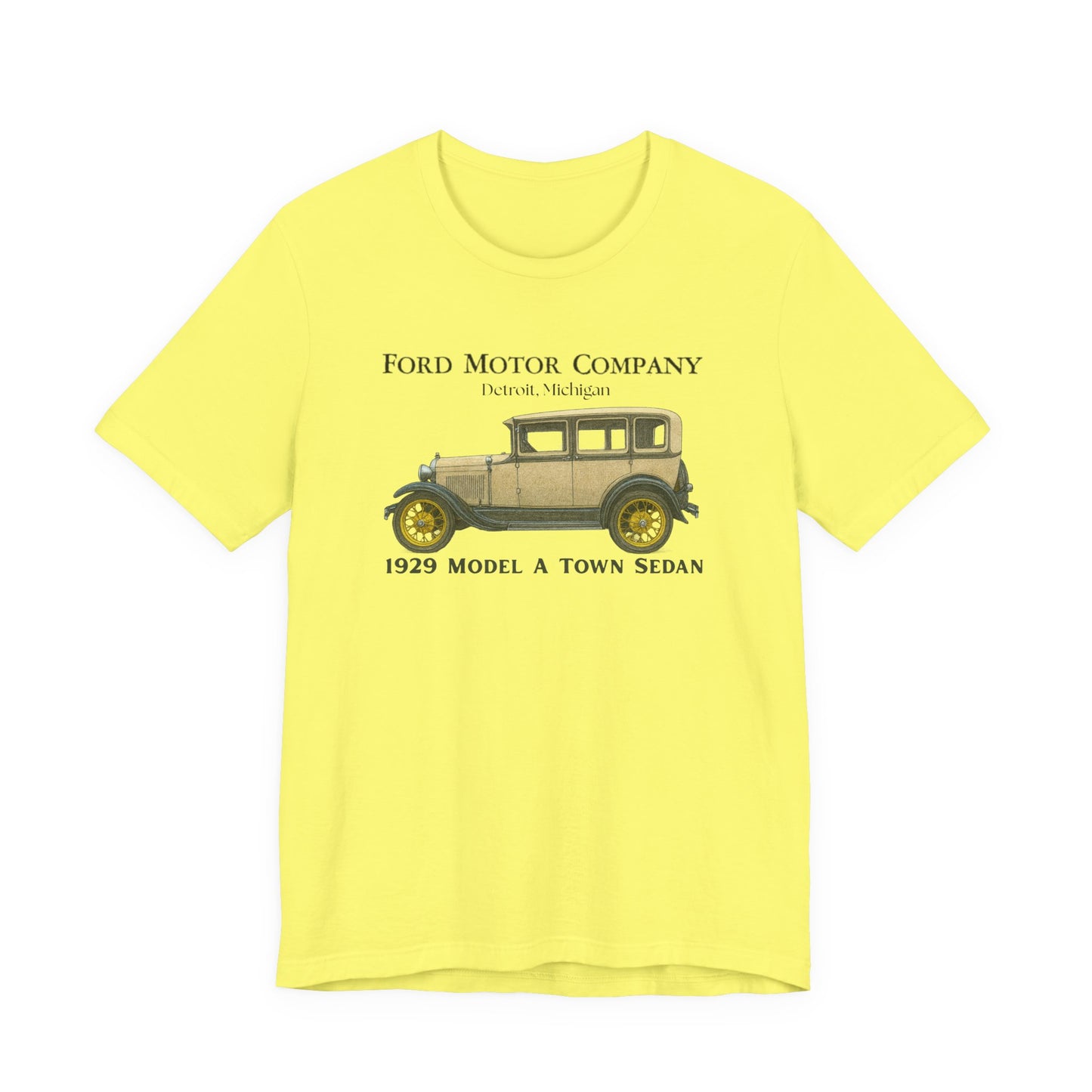 1929 Ford Model A Town Sedan T-Shirt – Classic Car Tee