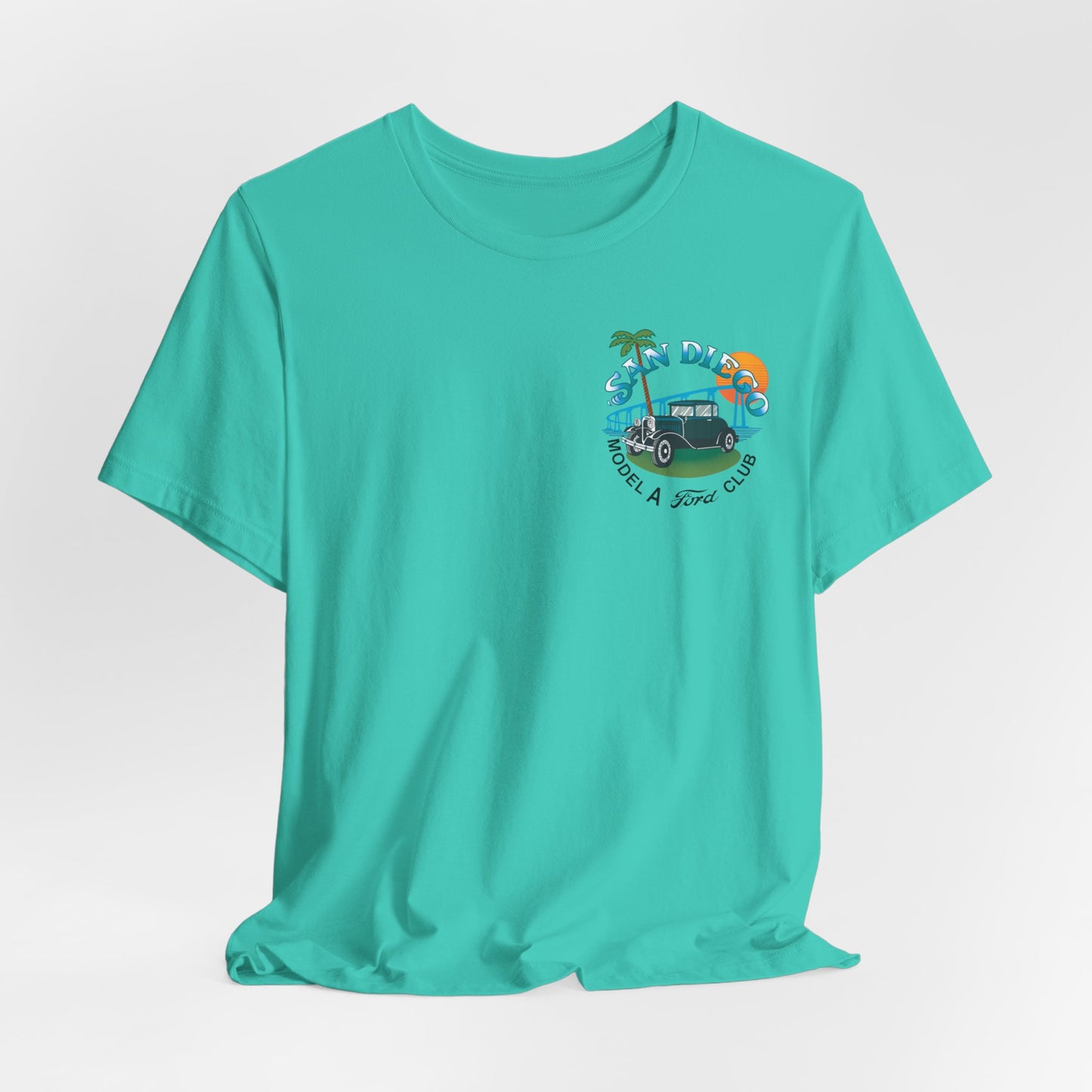 San Diego Model A Ford Club Tee — Vintage Car Sunset Shirt