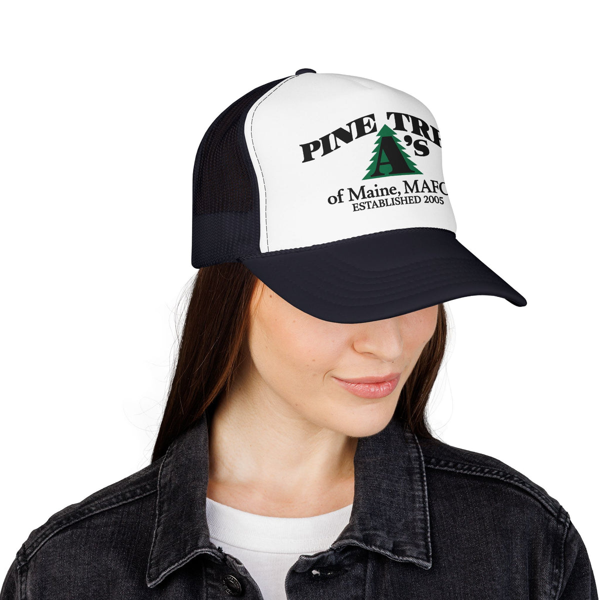 Pine Tree A's of Maine, MAFCA Foam Printed Trucker Hat